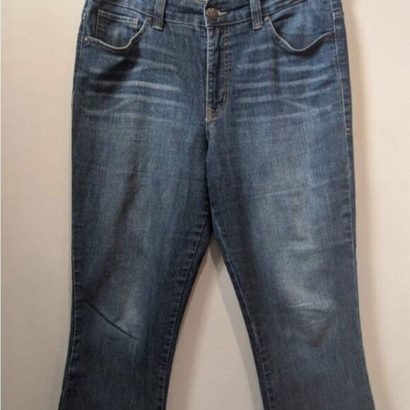 NINE WEST Vintage Boho Cropped Jeans Sz 10 / 30 - Picture 2 of 5